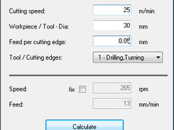 Feed Calculator Main Window