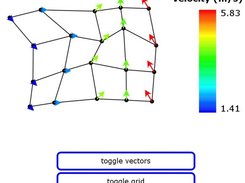 2D vector and grid plot in SVG with color mapping.