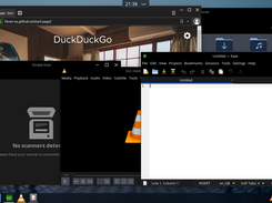 Some applications running on Feren OS (Dark Mode)