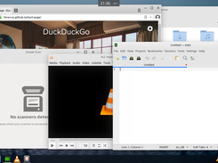 Some applications running on Feren OS