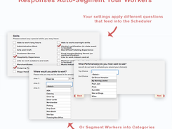 Application Responses are Automated to Scheduling Criteria