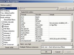 ffdshow audio decoder configuration dialog