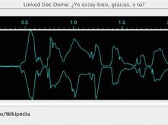 Waveform of sentence spoken by Javier Carro.