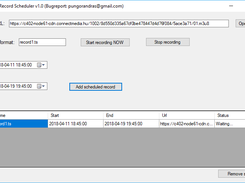 FFmpeg Record Scheduler Screenshot 1
