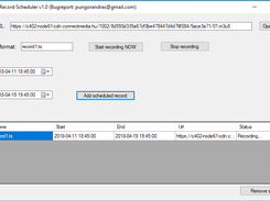 FFmpeg Record Scheduler Screenshot 2