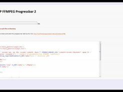 PHP FFMPEG progressbar 2 Screenshot 1