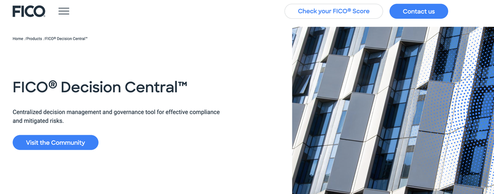 FICO Decision Central Screenshot 1