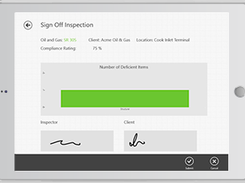Signing Off an Inspection
