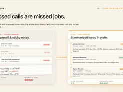FieldLine - Missed calls are missed jobs.
