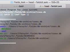 Sample  interface running on MacOSX