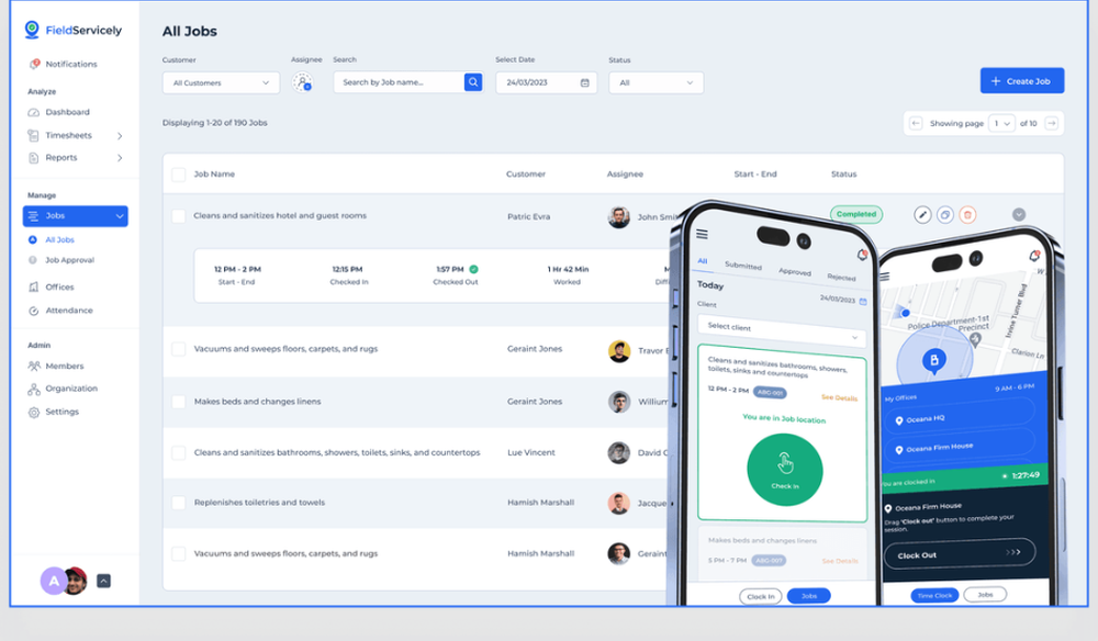 FieldServicely Screenshot 1
