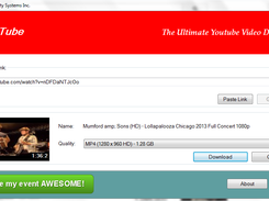 Main Screen With Video URL Pasted
