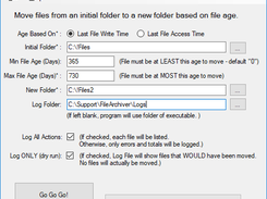 File Achiver - Main Window