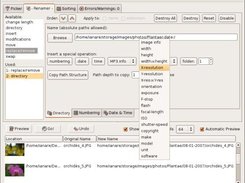 Métamorphose 2 - renamer panel on Gnome