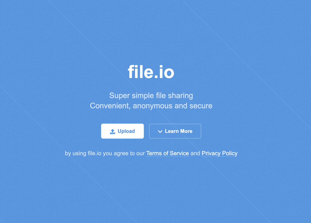 file.io Screenshot 1
