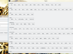 Sorter: types window