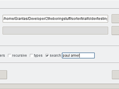 Sorter: custom search