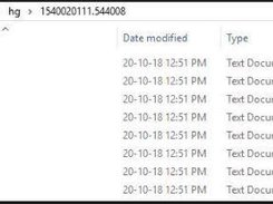 Output files generated