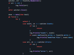 File system notifications for Go Screenshot 1