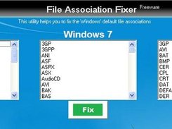 File Association Fixer Main WIndow