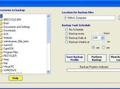 FileBackup window