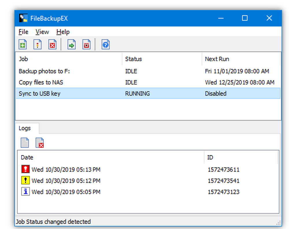 FileBackupEX Screenshot 1