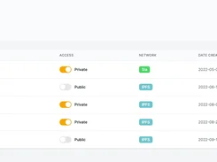 Filebase Web Console Dashboard