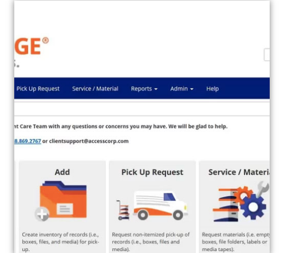 Access Classic | Services Portal Screenshot 1