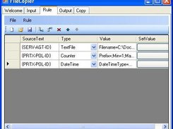 3rd step, create some rules to convt and copy. "Rules page