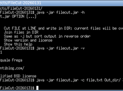 It works also from command-line.