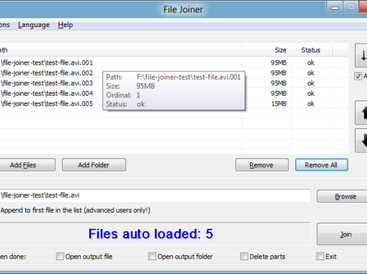 File Joiner Screenshot 1