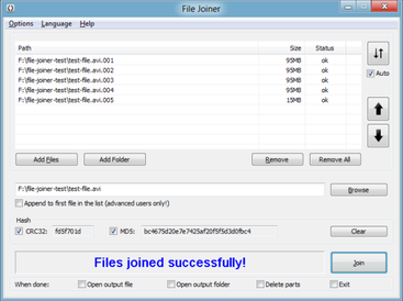 File Joiner Screenshot 4