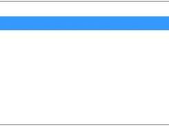 A folder list box with two items