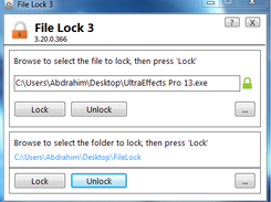 File Lock GUI running on Win7