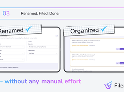 Step 3: File renamed & organized