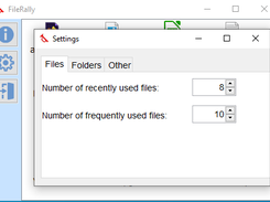 FileRally files setting