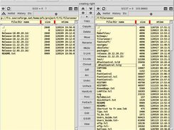 Left is SFTP to sourceforge, right is the filerunner src