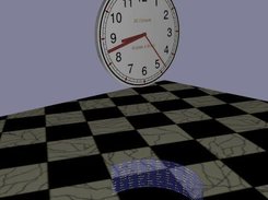 The clock was launched from the filebrowser