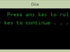 A preview of FileSafe Dice Version 1