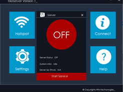 interface to start the file server