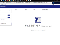 interface after password input