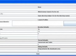 Configuration page