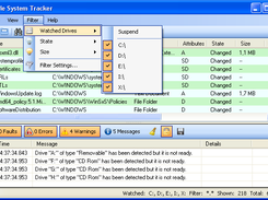 File System Tracker main window.