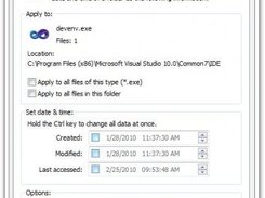 FileTime property page for file