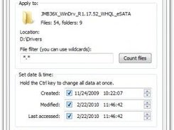 FileTime property page for folder