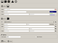 config panel