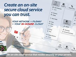 On-site cloud service that resides securely on your server.