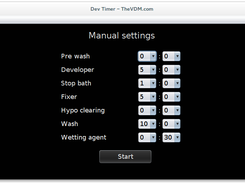 Manually setting the developer process