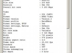 2 - MediaInfo screen