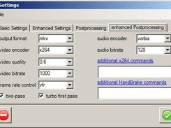 5- Enhanced postprocessing settings